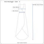 Mac Duggal Ienna For  Tiered‎ Gown Womens 4 Ruffled High Low Bodysuit Fairy Rose Photo 13