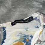 Abercrombie & Fitch Blue and Yellow Floral Blouse Photo 2