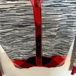 Tory Burch Arielle Cardigan Contrast Trim Navy Blue Red Ivory XS Photo 5