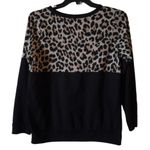 Wanna B Animal Print Sweater Medium Photo 1