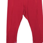 Lululemon Tight Stuff Tight Red and Silver Reflective Print Size 10 Photo 0