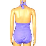 MiracleSuit MAGICSUIT by  Claudia light purple halter one-piece swimsuit Size 14 Photo 8
