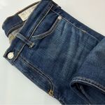 Rag and Bone • Skinny Blue Jeans Raw Hem Photo 3