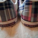 U.S. Polo Assn. Women's Lexie Navy/Blue/Pink Plaid Sneaker 10 SZ Photo 3