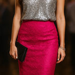 Guess Pink Lace Overlay Pencil Mini Skirt Size S Barbie Retro Vintage Y2k Barbie Photo 0