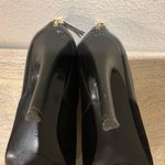 Nine West  Black Leather & Suede Peep Toe 4-Inch Heel Boots Booties Size 9 M Photo 6