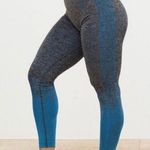 Gymshark Amplify Black Marl Dark Teal Seamless Leggings Photo 0