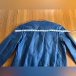 Jessica London Vintage Blue Collarless Leather  Jacket, Size 20W Photo 8