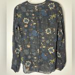ALC Frank A.L.C. Noemi Silk Floral Top With Lace Inset Panel Sz 4 Photo 12