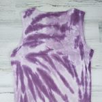 NWOT Point Sportswear Ribbed Tie Dye Lavender Purple Streak Tank Top Size Small Photo 5