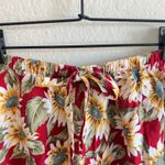 American Vintage CALIFORNIA CONCEPTS Vintage Y2K Top & Mini Shorts Set Red Floral Womens XS-M Photo 7