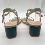 Allegra K NEW Sandals Women 8.5 Green Ankle Strap Block Heel Comfortable Fashion Photo 4