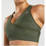 Gymshark  Adapt Camo Seamless Sports Bra Green Size small Photo 0