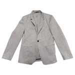 ZARA Gray Comfort Jacket Single Button Blazer Size Medium Photo 3