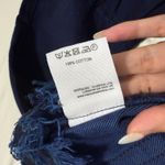 NWT Marquise Almeida denim Navy Blue flare/Raffle jeans with frayed hem Size XS Photo 6