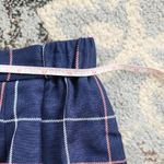 Vintage Rafael Plaid Blazer Skirt Suit Set Navy 16 Blue Photo 8