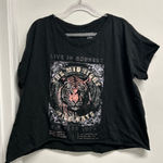 Pilcro Black Graphic Short Sleeve Tee Photo 0