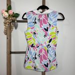 Tommy Bahama  Golf‎ Sleeveless Tank Floral Zip Size Small Photo 4