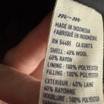 American Eagle Wool Blend Outfitters Red and Navy Plaid Pea Coat Photo 7