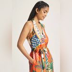 Farm Rio x Anthropologie Halter Jumpsuit, Size Large Photo 4