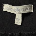 Charlotte Russe High Waist Shorts Silver Button Accents Black Size L Photo 2