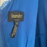 Laundry by Shelli Segal Laundry‎ by Shelli Segal Poseidon blue lace dress quarter sleeve size 0 Photo 8