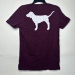 Victoria's Secret  Pink Pocket Tee W/ Dog Logo Purple Cotton Women's Size XS Photo 6