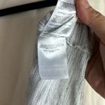 Columbia  Boat Neck White/Gray Marble Striped Long Sleeve Top Size Small Photo 13