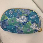 Lilly Pulitzer  for Estee Lauder Blue Floral Makeup Pouch Bag Photo 2