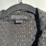 Sanctuary Black Eyelet Cotton Button Up Top Long Sleeve M Dark Cottage Core Goth Photo 2