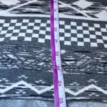 Pink republic  Open Front Cardigan Sweater Womens Large Grey White Aztec Western Photo 8