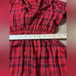 EXPRESS  Red Checkered Long Sleeve Dress size S Photo 8