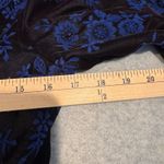 Vintage‎ Whimsigoth Scott McClintock Velvet Floral Jacket Black Blue Size 6 Photo 10