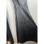 NWT MOTHER The Super Cha Cha Prep Heel Faux Leather Flare Leg Pants Black 23 Photo 6