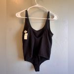 Aerie  Black Ribbed Bodysuit Photo 1