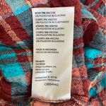 Pilcro Anthropologie Plaid Long Sleeve Buttondown Shirt in Coral Photo 10