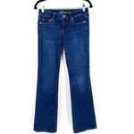 American Eagle Favorite Boyfriend Jean size 2 dark wash wide leg Blue Photo 9