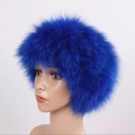 Handmade Faux Fur Hi-Grade Neck Warmer Multi Wear Hair Band Headwarmer Black Headdress Photo 1