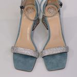 Vince Camuto Kreteli Suede Embellished Block Heel Sandal Shaded Spruce-9M/40 Photo 1