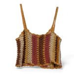 ZARA knit tank top granny square festival crochet boho size xs-s Photo 2