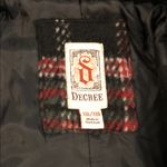 6 Degrees  Black Double-Breasted Pea Coat Collared long sleeve Full Zipper Front Photo 6