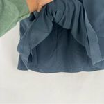 Anthropologie HD In Paris Bryden Skirt Lyocell Slate Blue Belted Skirt Size 14 Photo 5