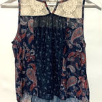 Sunset & Sixth tank top lace small blue Blue Photo 0