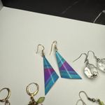 Dangle Drop Pierced Earrings Lot Of 6 Mostly Bead / Beaded Variety Photo 14