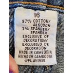 st. john's bay  Women's Blue Denim Cotton Straight Pull On Casual Jeans Skirt 16 Photo 10