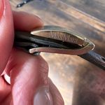 Max Mara  Thin‎ Olive Green Leather Belt Size 40 Photo 2