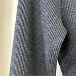 TNA Charcoal Gray Waffle Knit Long Sleeve Dress, Aritzia, Size S Photo 6