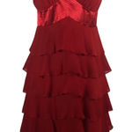 Amanda Smith  sexy formal ed halter neck tiered long dress size 10 Photo 0