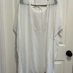 Xhilaration White Shear Rainbow Pom Pom Bathing Suit Coverup Size Large Photo 0