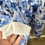 Abercrombie & Fitch Abercrombie & Fitch NWT Cinch-Front Blue Floral Puffy Sleeve Mini Dress Medium Photo 3